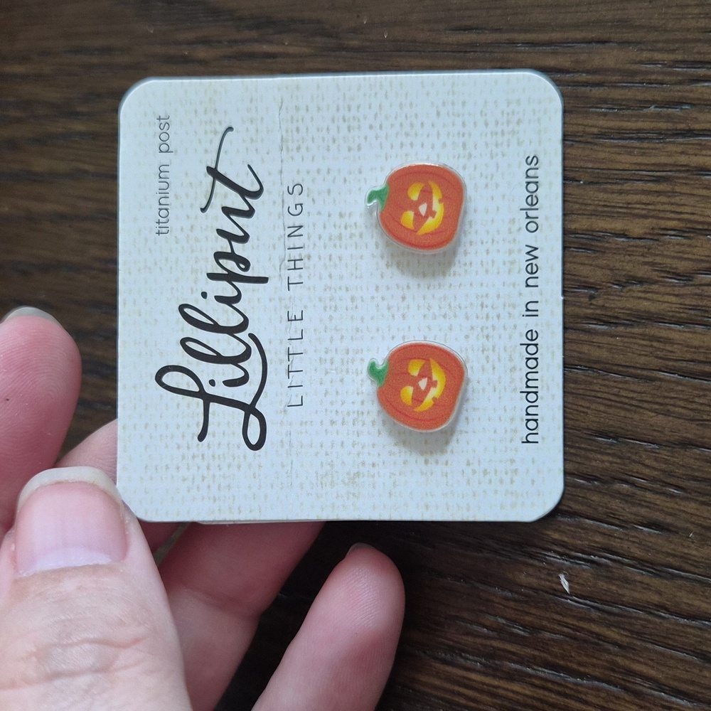 Lilliput Pumpkin Earrings